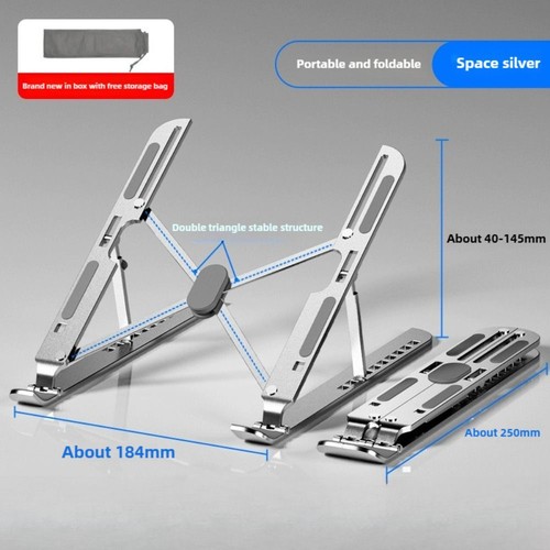 Adjustable Laptop Stand Portable Notebook Bracket Support Tablet Stand Home - Photo 8/12