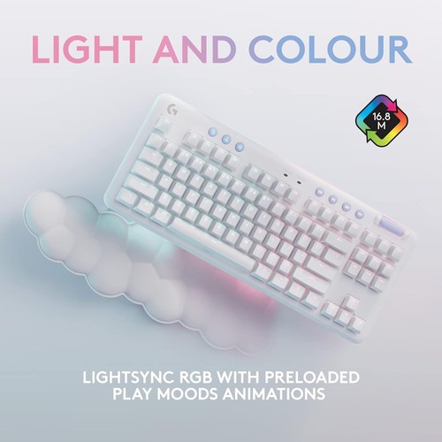 Logitech G G715 Wireless Gaming Keyboard with LIGHTSYNC RGB Lighting Light Speed - 第 4/8 張圖片