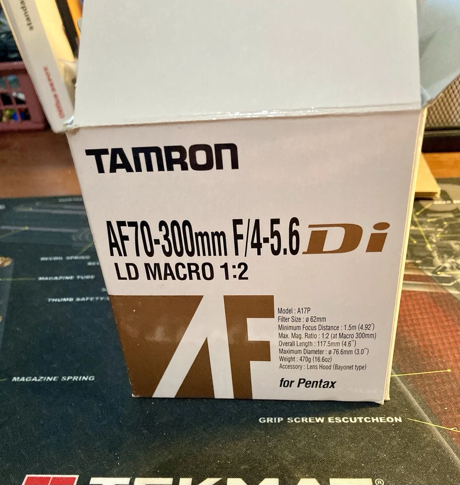 Tamron AF Tele-Macro 1:3.9 LD 70-300mm F4-5.6 Zoom Lens 472D for Pentax AF - Image 2 of 2