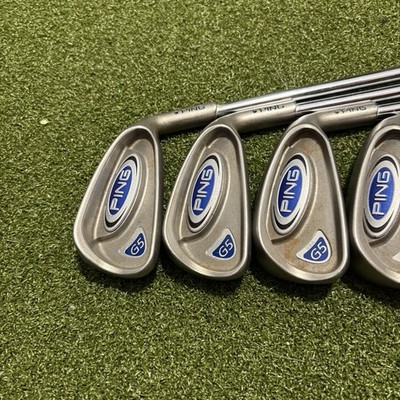 MINT - (-3/4 Shorter) -PING G5 BLACK DOT Iron Set 4,5,6,7,8,9,SW - STIFF Steel