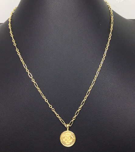 Kendra Scott Dira Coin Logo Pendant Necklace