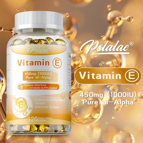 Vitamin E 450mg - Anti-Aging, Antioxidant & Immune Support, Skin & Eye Health - Picture 6 of 16