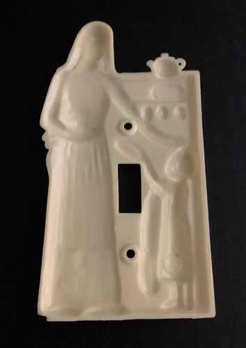 Cubierta de placa interruptor de luz de cocina para madre e hijo Hartland Plastics vintage - Imagen 7 de 10