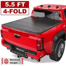 5.5FT 4-Fold FRP Hard Bed Tonneau Cover For 2022-2024 Tundra Half Low-Profile