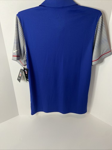 New York Giants NFL On Field Nike Dri-Fit Short Sleeve Polo Blue Mens Medium - Picture 9 of 15