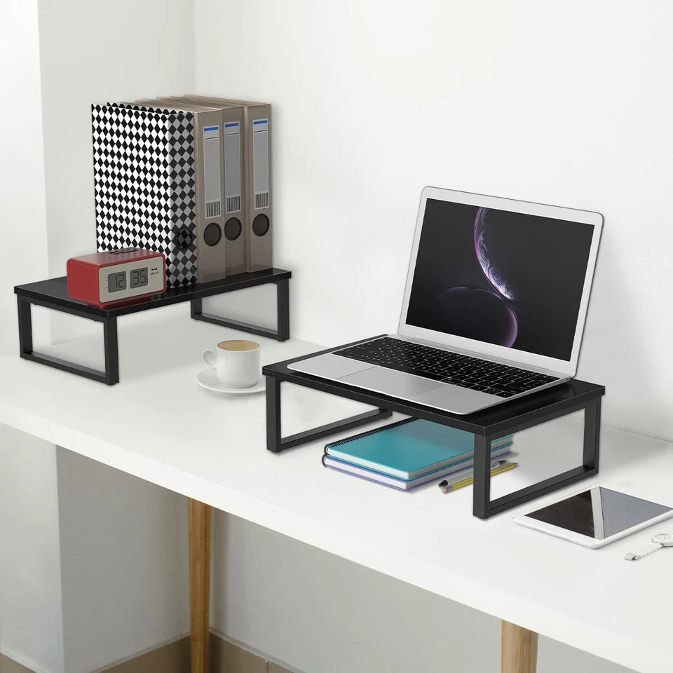 2Pack Monitor Stand Riser Desk Shelf Organizer Printer Table Laptop Monitor Lift - Image 4 of 4