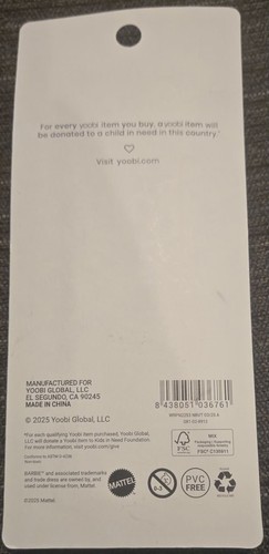 Yoobi x Barbie 3er Pack Kugelschreiber schwarze Tinte 1,0 mm mittlere Spitze, neu versiegelt  - Bild 3 von 3