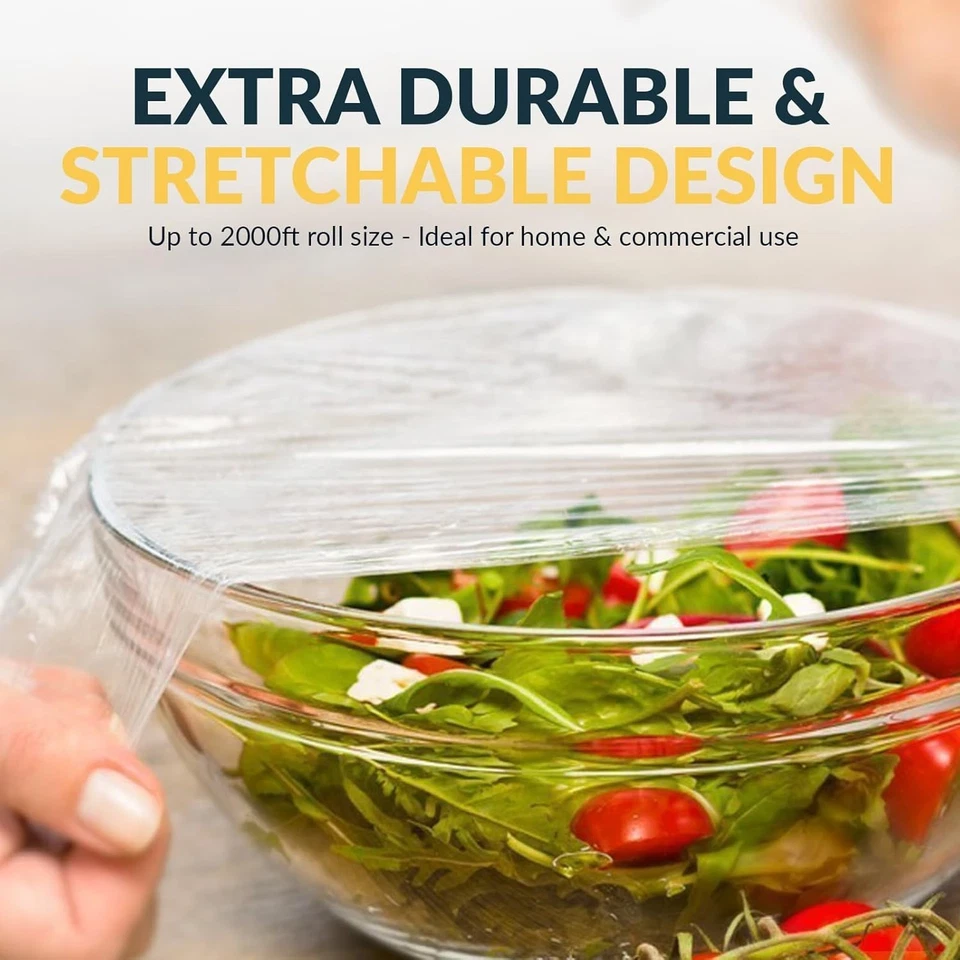 Envoltura de plástico transparente PAMI 12" 18" 23" X 2000 pies caja de rollos de película para servicio de alimentos sin BPA Foto 4 de 4