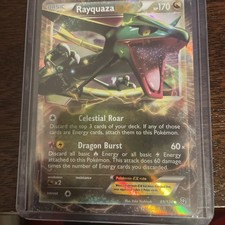 Pokémon TCG Rayquaza EX Ultra Rare Card 85/124 Dragons Exalted