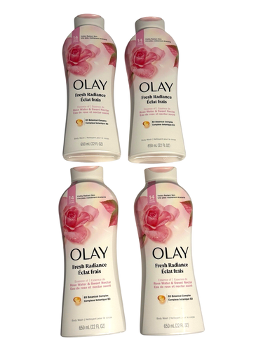 4 Pack Olay Fresh Radiance Body Wash w/ B3 Botanical Complex (Four 22oz Bottles) - Picture 6 of 9