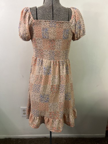 Wonder Nation Girls Floral Dress Size XL 14-16 Elastic Top Flowing Bottom Ruffle - Picture 6 of 15