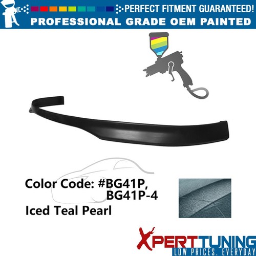 Fits 99-00 Honda Civic TR Style Front Bumper Lip PP #BG41P Iced Teal Pearl - Picture 1 of 5