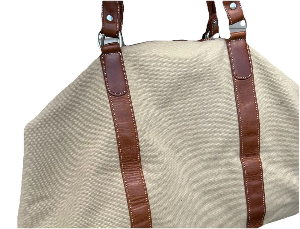 Bolso de Lona Barrington Weekender Lona Cuero Marrón Foto 3 de 4