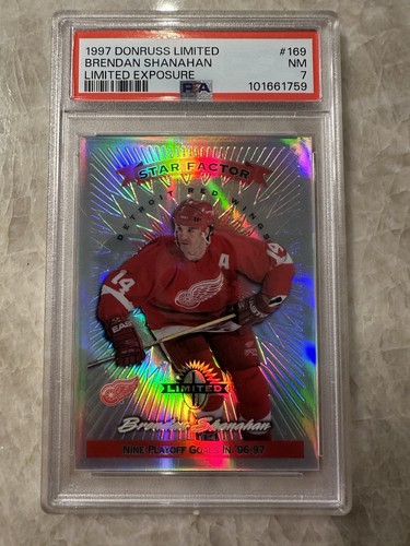 BRENDAN SHANAHAN 1997 DONRUSS LIMITED EXPOSURE PSA 7 PR /25 NHL HOCKEY HOF RARE - Bild 2 von 5