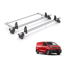 Vauxhall Vivaro Roof Rack For 2019+ Vans 2 Bars + Roller + Loadstops Rhino Fleet