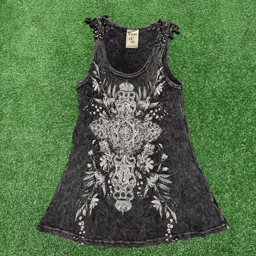 Vocal Grunge y2k Strass Damen Tank Top Gr. M TBT