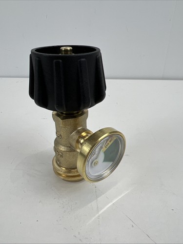 Propane Tank Gauge RV Pressure Brass Adapter Gas Level Meter Grill BBQ Indicator - Afbeelding 6 van 9
