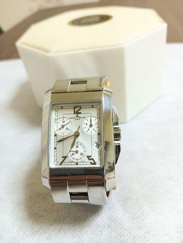 Orologio Baume & Mercier Classima Cronografo Quarzo Ref. 65341 Quadrante argento 17,5 cm - Foto 3 di 8