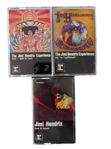 Jimi Hendrix Lot Of 3 Cassette Tapes Axis Bold As Love, Experienced, Gypsys
