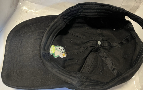Kermit the Frog Embroidered Drinking a Beer Black Snapback Hat Cap Adjustable - Picture 4 of 5