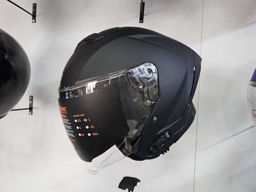 NEW casco jet origine Con Interfono INTEGRATO Bluetooth Aprica Bt TG M 57/58 - Foto 5 di 8