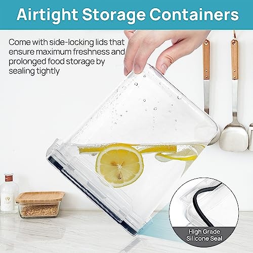 10 PCS Flour and Sugar Storage Container, Large Airtight Food Canisters with - Picture 3 of 7