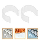 8 Pcs Curtains Rod Bracket Ceiling Mount Holders Buckle Backdrop Stand