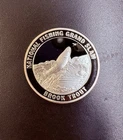 National Fishing Grand Slam Brook Trout 1 Troy Oz .999 Fine Silver Coin