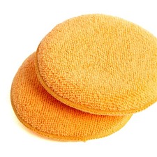 2x 115mm Mikrofaser Polier Schwamm Wax Applikator Polierpad Auto Lack Pflege