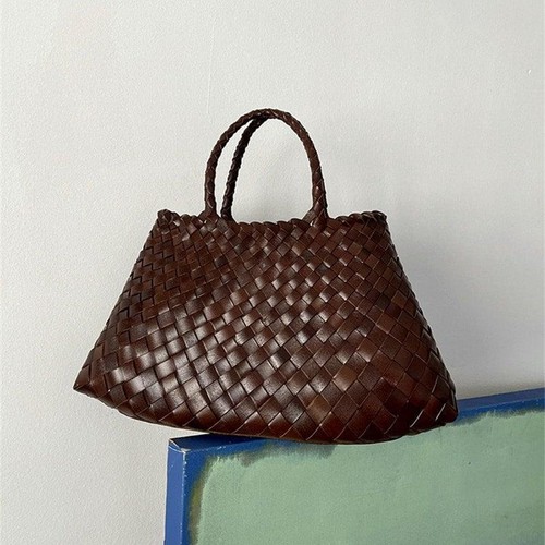 Italian Leather Woven Hobo Bag | Full Grain Summer basket-style weave Bag | Hand - Bild 14 von 112