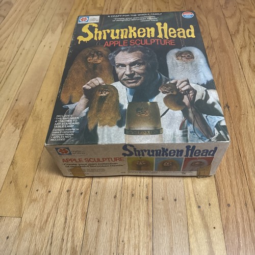 Vintage 1975 MB Vincent Price Horror SCHRUMPFKOPF APFEL SKULPTUR KIT Box - Bild 19 von 23