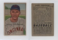 1952 Bowman Harry Perkowski #202 Rookie RC