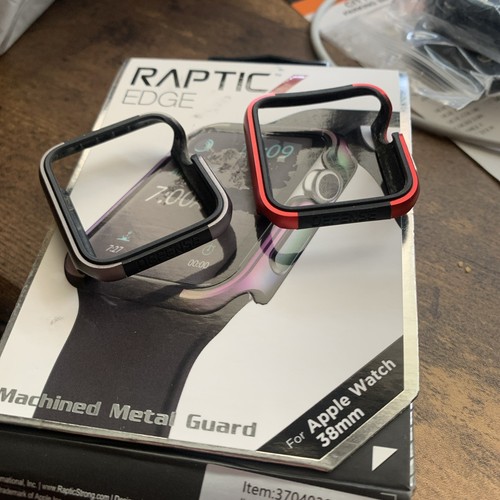 📀 Raptic Defense 360x Screen Protection- Apple Watch 38mm red silver - 第 1/1 張圖片