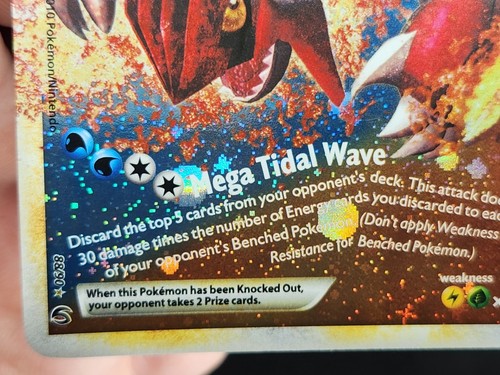 Kyogre & Groudon Legend 88/90 Bottom: Groudon Undaunted Holo SWIRL Pokemon Card - Picture 8 of 14