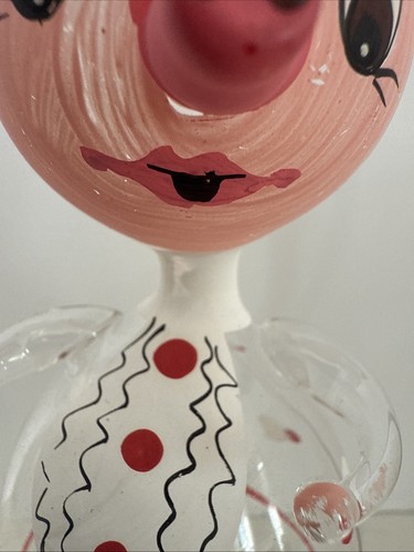 RARO ORNAMENTO VINTAGE DE CARLINI MAIALE DONNA SIGNORA NATALE ITALIANO VETRO SOFFIATO - Foto 6 di 13