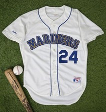 Ken Griffey Jr 1989 Vintage Authentic Seattle Mariners MLB Baseball Jersey 44/L
