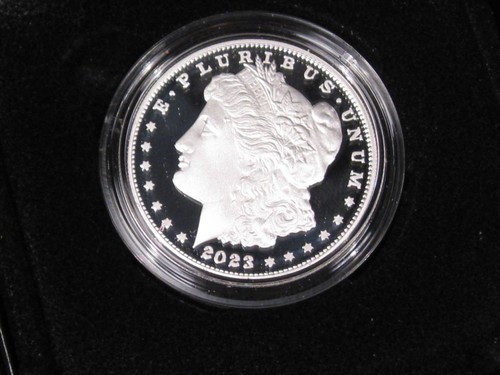 Proof 2023-s Silver MORGAN Dollar San Francisco OGP/COA. #5 - Picture 2 of 7