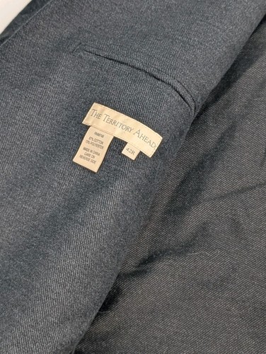 The Territory Ahead Sport Mantel Herren 42R schwarz robust Baumwolle Twill Sportjacke - Bild 12 von 13