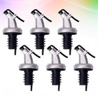 6 Pcs Oil Bottle Stopper Bottles Silicone Reusable Beverage Wine