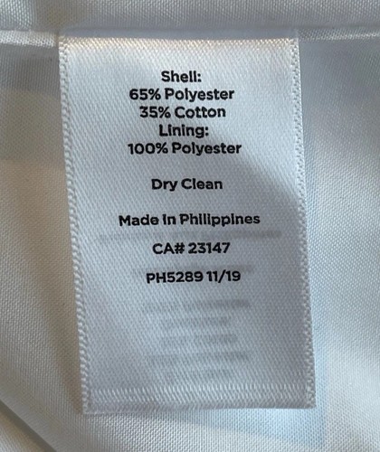 Talbots White Textured Sleeveless Sheath Dress- Sz 10~ Beautiful~ - Picture 11 of 12