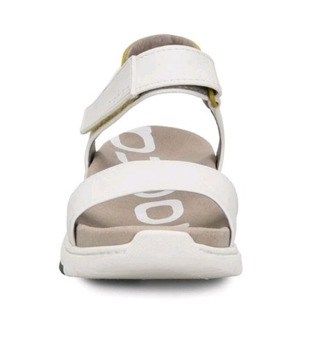 Bionica Okoli sandalo 8 pelle bianca comodo supporto arco plantare scarpe casual passeggio - Foto 5 di 17