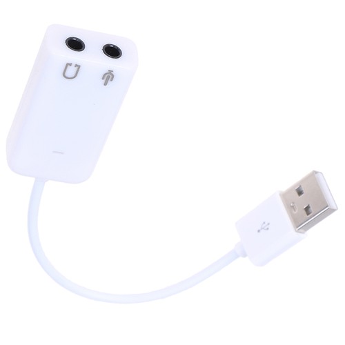 External USB Audio Sound Card Adapter 7.1 Virtual Channel With Cable 3.5mm H=y= - Afbeelding 10 van 12