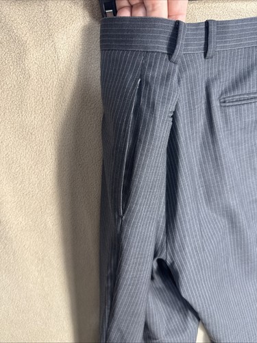 Tuta Tommy Hilfiger 42R grigio gesso gessato 2 pezzi 35x32 100% lana due bottoni - Foto 19 di 22