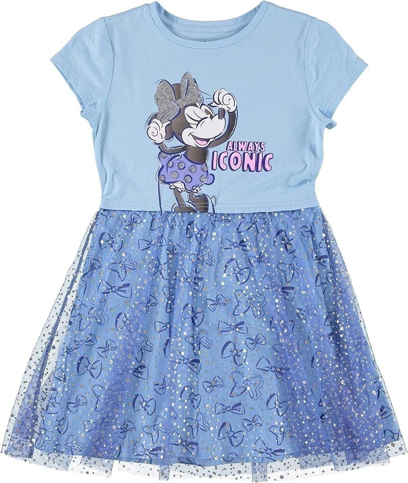 Vestido Rojo Minnie Mouse para Niñas Disney - Vestido Tutú de Tul Minnie Mouse - Tallas 4-16 Foto 2 de 4