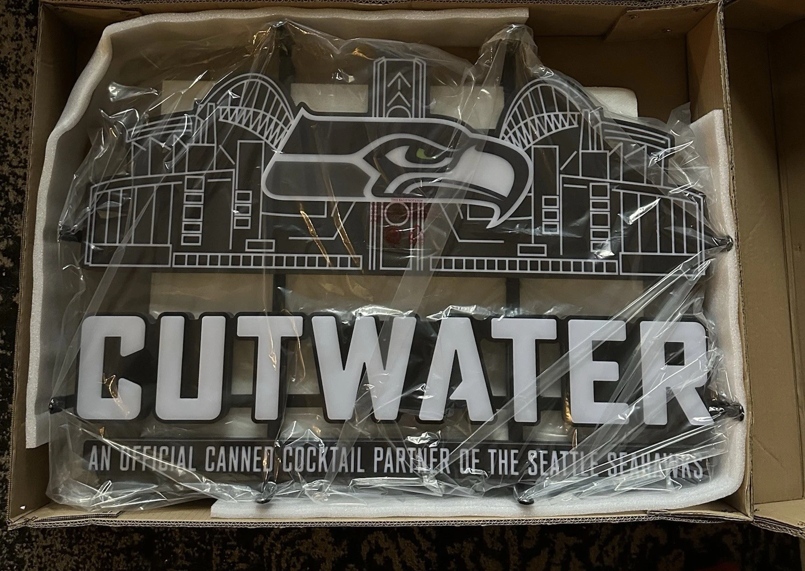 Seattle Seahawks x Cutwater Neon Sign led Man Cave