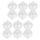 6pcs Mini Sand Timer Schlüsselanhänger niedliche Erdnuss -Sanduhr für Kinder