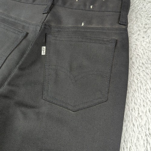 Vintage 1970s Levis Jeans Pants Boys 14 Slim Black Flare Bottom Casual Scovil - Picture 3 of 20