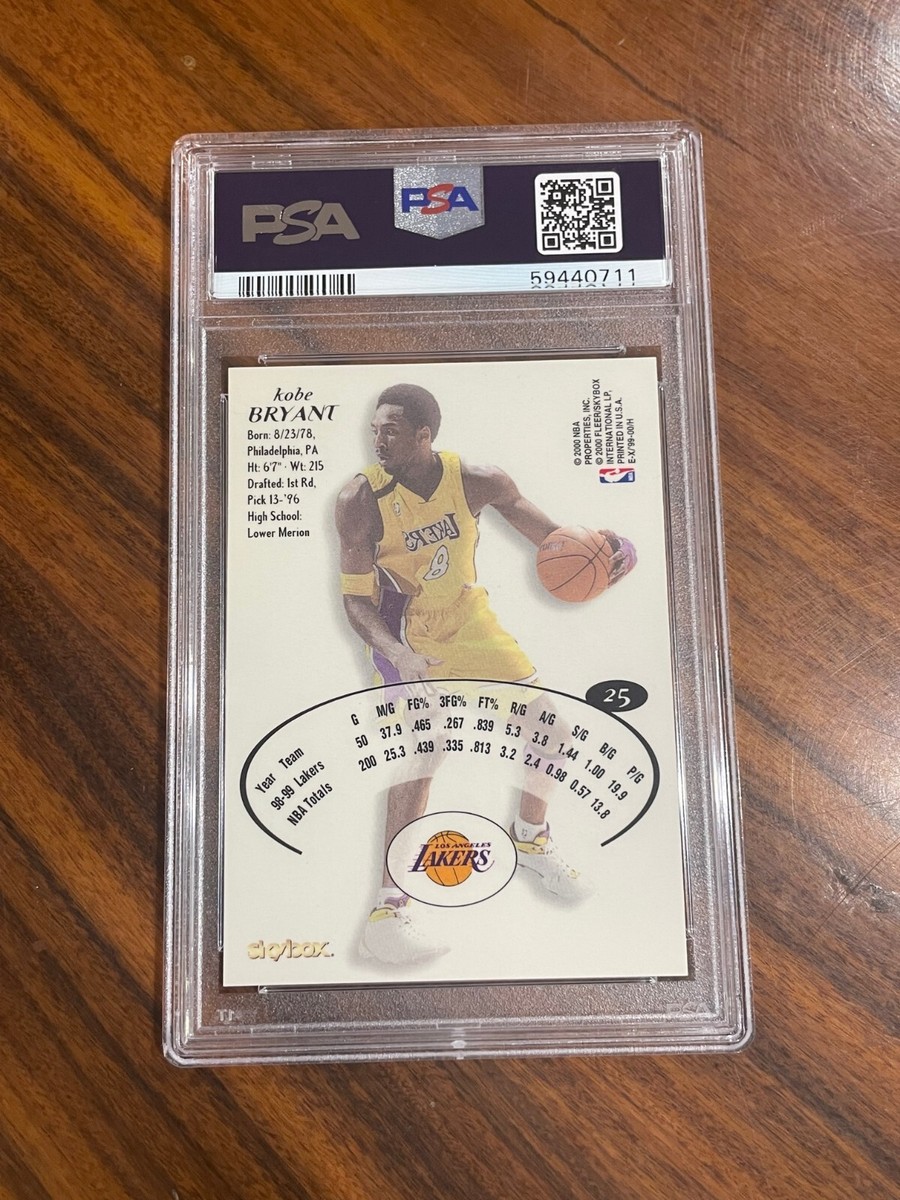 nba カード kobe bryant psa9  99シリーズ 1998-99 Skybox Premium #44 Kobe Bryant PSA 9 Graded