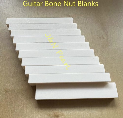 10pcs Guitar Bone Nut Blanks 55x6x10mm - Picture 3 of 3