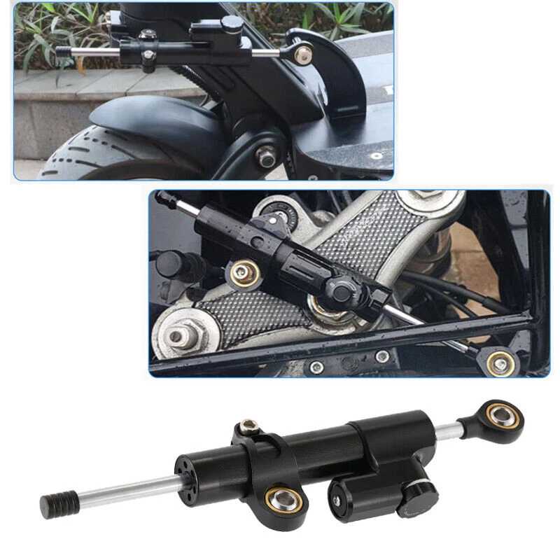 Amortiguador de dirección universal CNC estabilizador para Honda Yamaha Ducati Kawasaki Suzuki Foto 3 de 4